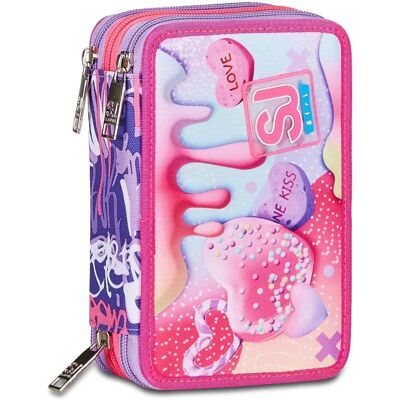 SJ Gang Sphere Full Girl 3 Zip - Trousse pour filles SJ Gang Sphere Full Girl 3 Zip - Trousse pour filles