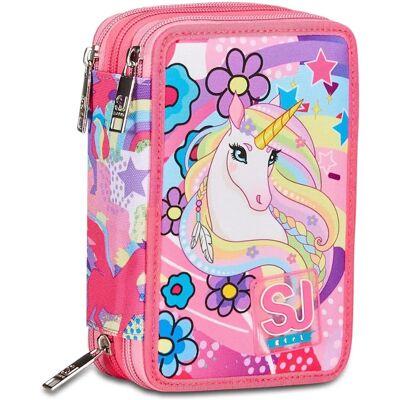 Sj Gang Unibraid - Einhorn Federmäppchen mit 3 Fächern Sj Gang Unibraid - Einhorn Federmäppchen mit 3 Fächern
