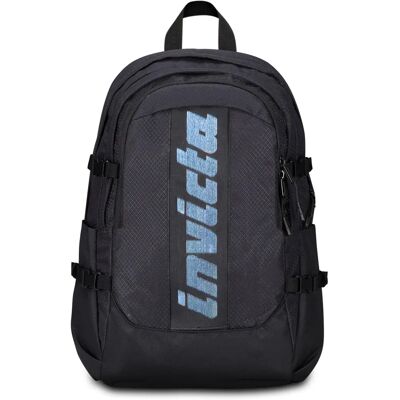 Invicta Jet Black Fiber Optic Backpack - Backpack Invicta Jet Black Fiber Optic Backpack - Backpack