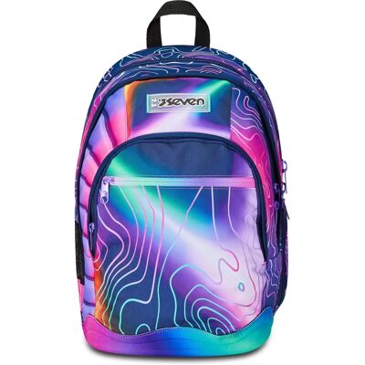 Mochila Dual Seven Mapset para niña, azul royal Mochila Dual Seven Mapset para niña, azul royal