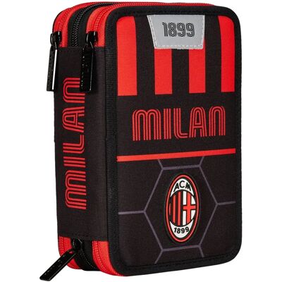 Milan Path Of Victory Ensemble Scolaire Unisexe - Trousse à 3 Fermetures Milan Path Of Victory Ensemble Scolaire Unisexe - Trousse à 3 Fermetures