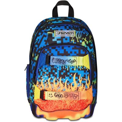 Seven Dual Mochila - Llama Garabateada Seven Dual Mochila - Llama Garabateada