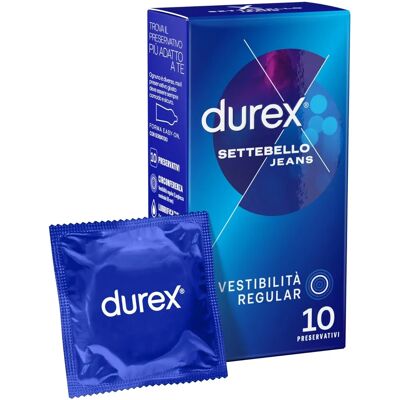 Preservativi Durex Jeans Easy-On - 10 pezzi Preservativi Durex Jeans Easy-On - 10 pezzi