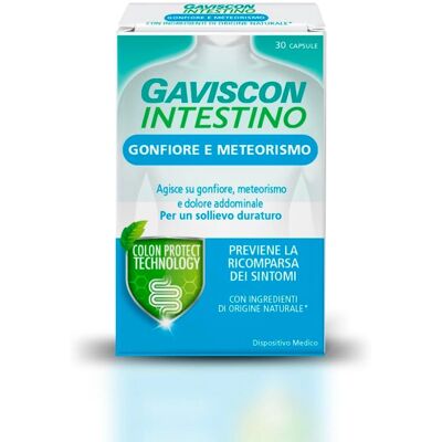 Reckitt Benckiser Gaviscon Gonfiore e Meteorismo Capsule - Supporto Digestivo Funzionale Reckitt Benckiser Gaviscon Gonfiore e Meteorismo Capsule - Supporto Digestivo Funzionale