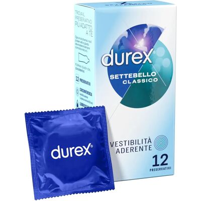 Durex Settebello Classico - Preservativi in lattice naturale - 12 Pezzi Durex Settebello Classico - Preservativi in lattice naturale - 12 Pezzi
