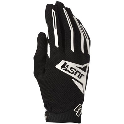 Guanti Moto Cross Just1 J-FORCE 2.0 Nero Bianco 2XL Guanti Moto Cross Just1 J-FORCE 2.0 Nero Bianco 2XL
