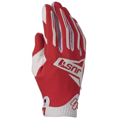 Guanti Moto Cross Just1 J-FORCE 2.0 - Rosso-Bianco, Taglia L Guanti Moto Cross Just1 J-FORCE 2.0 - Rosso-Bianco, Taglia L