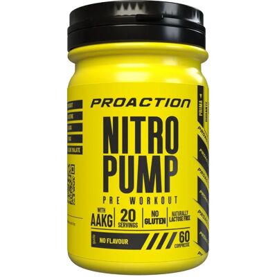Proaction Fit Nitro Pump - 60 Compresse - Integratore pre-allenamento Proaction Fit Nitro Pump - 60 Compresse - Integratore pre-allenamento