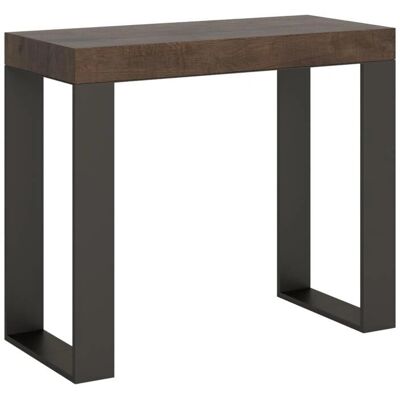 Itamoby Konsola - Rozszerzalna z orzecha 8 osób 40-196cm - Wszechstronny stół Itamoby Konsola - Rozszerzalna z orzecha 8 osób 40-196cm - Wszechstronny stół