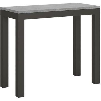 LES TENDANCES Console Extensible Gris Hormigón - Console - Publicité LES TENDANCES Console Extensible Gris Hormigón - Console - Publicité