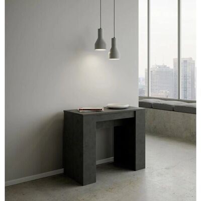 ITAMOBY Consola Extensible - Diseño Moderno Gris 90x48-204cm ITAMOBY Consola Extensible - Diseño Moderno Gris 90x48-204cm