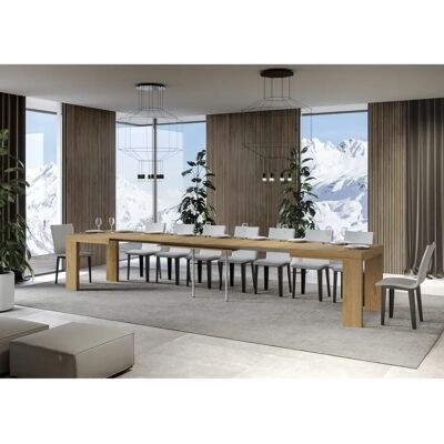 Table Extensible Roxell ITAMOBY - Mélamine - Bois Naturel - 90x160/420 Table Extensible Roxell ITAMOBY - Mélamine - Bois Naturel - 90x160/420