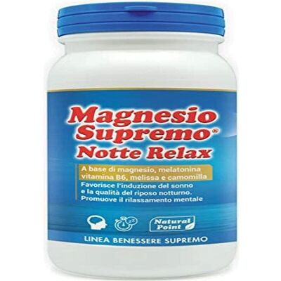 Natural Point Magnesio Supremo Notte Relax - Integratore per il sonno e il rilassamento Natural Point Magnesio Supremo Notte Relax - Integratore per il sonno e il rilassamento