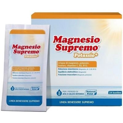 Natural Point Magnesio Supremo Potassio - Supporto Elettrolitico - 24 Bustine Natural Point Magnesio Supremo Potassio - Supporto Elettrolitico - 24 Bustine