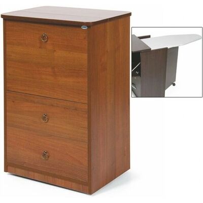 WEBMARKETPOINT Holz-Nogal Bügelkasten - 3 Schubladen, 44x57xH.89 WEBMARKETPOINT Holz-Nogal Bügelkasten - 3 Schubladen, 44x57xH.89
