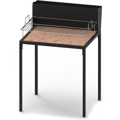 Barbecue famur 2 en 1 à bois et charbon - BK7 Light - Grille chromée 70x48cm - Publicité Barbecue famur 2 en 1 à bois et charbon - BK7 Light - Grille chromée 70x48cm - Publicité