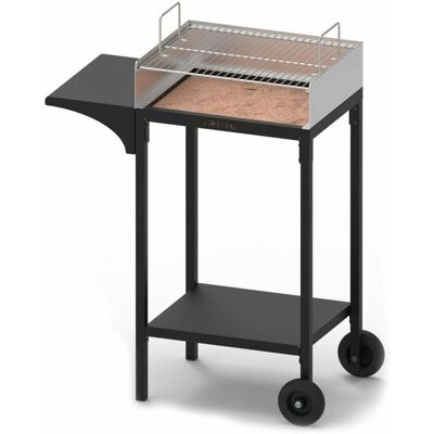 Barbecue à charbon en acier inox Famur BK 6 Prime - 1769cm² - Ouvert - Publicité Barbecue à charbon en acier inox Famur BK 6 Prime - 1769cm² - Ouvert - Publicité