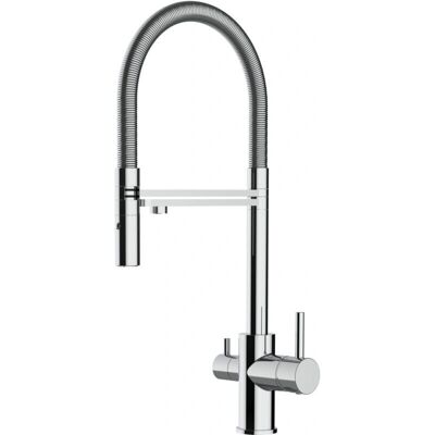 VIZIO 3-Wege Küchenfiltermischer - Chrom, Doppelwasserkanäle - 360° drehbar VIZIO 3-Wege Küchenfiltermischer - Chrom, Doppelwasserkanäle - 360° drehbar