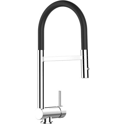 Robinet de cuisine VIZIO - Noir, pivotant 360°, 2 jets - Normes Européennes - Publicité Robinet de cuisine VIZIO - Noir, pivotant 360°, 2 jets - Normes Européennes - Publicité