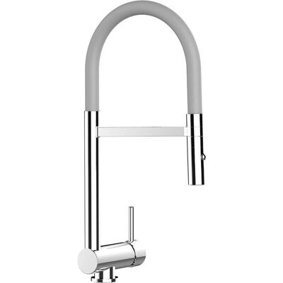 VIZIO Küchenarmatur - Grau, 360° schwenkbar, 2 Strahlen, Flexibler Silikonschlauch VIZIO Küchenarmatur - Grau, 360° schwenkbar, 2 Strahlen, Flexibler Silikonschlauch