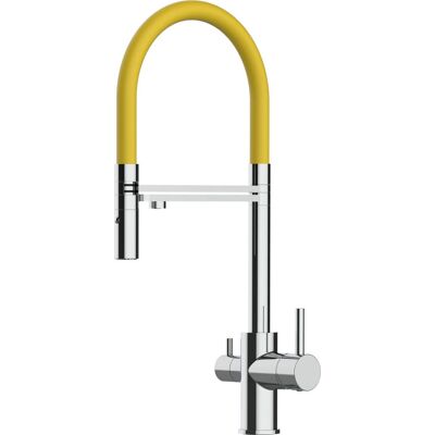 VIZIO Küchenarmatur - 360° drehbarer Wasserhahn, Keramikkartusche, Doppelleitung VIZIO Küchenarmatur - 360° drehbarer Wasserhahn, Keramikkartusche, Doppelleitung