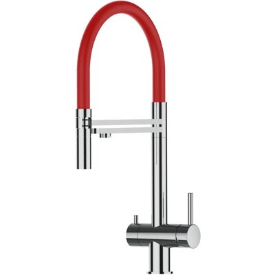 Mischiatore Cucina 3 Vie in Acciaio Inox VIZIO - Regolabile & Durevole Mischiatore Cucina 3 Vie in Acciaio Inox VIZIO - Regolabile & Durevole