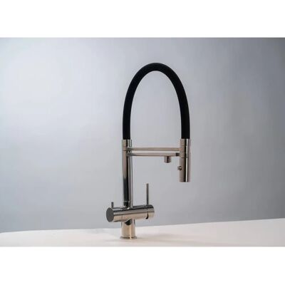 VIZIO Keramik-Küchenarmatur - 360° Drehspout, Doppelkanäle, Kindersicherung VIZIO Keramik-Küchenarmatur - 360° Drehspout, Doppelkanäle, Kindersicherung