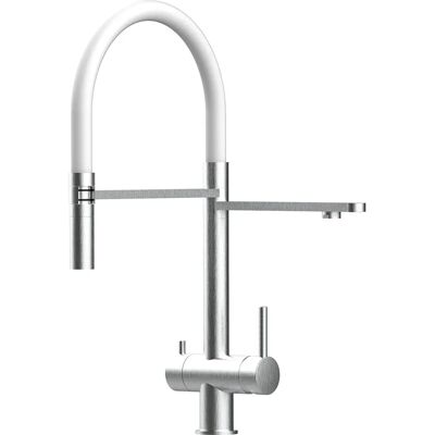 VIZIO Rubinetto cucina - Ceramica, rotazione a 360°, acciaio inox VIZIO Rubinetto cucina - Ceramica, rotazione a 360°, acciaio inox