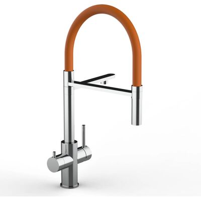 Rubinetto cucina VIZIO acciaio inossidabile chirurgico - Girevole a 360°, doppio canale Rubinetto cucina VIZIO acciaio inossidabile chirurgico - Girevole a 360°, doppio canale