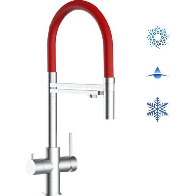 VIZIO - Modello 445 - Acciaio Inox Satinato - Rubinetto 5 Vie - Cucina VIZIO - Modello 445 - Acciaio Inox Satinato - Rubinetto 5 Vie - Cucina
