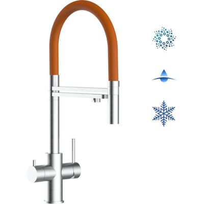 VIZIO Modello 448 - Rubinetto Cucina 5 Vie Arancione - Professionale VIZIO Modello 448 - Rubinetto Cucina 5 Vie Arancione - Professionale