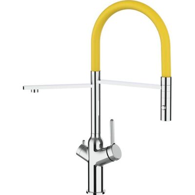 Rubinetto Cucina VIZIO - Girevole 360°, Cartuccia Ceramica, 2 Modalità - Ottone Rubinetto Cucina VIZIO - Girevole 360°, Cartuccia Ceramica, 2 Modalità - Ottone