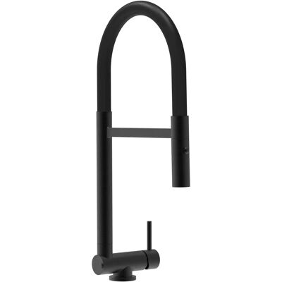 Miscelatore Kitchen Sink VIZIO Blackchrome - Canna Mobile & Ducha 2 Getti - 4,5cm Miscelatore Kitchen Sink VIZIO Blackchrome - Canna Mobile & Ducha 2 Getti - 4,5cm
