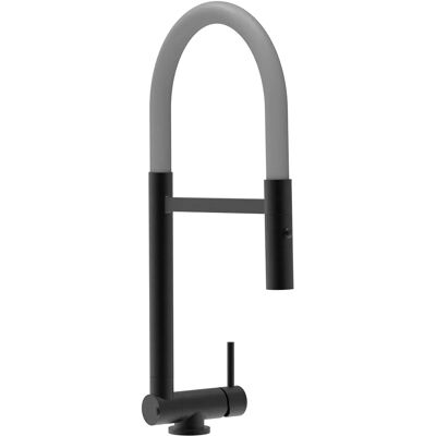 VIZIO Miscelatore Lavello Cottura Blackchrome con Canna Mobile - 4,5cm VIZIO Miscelatore Lavello Cottura Blackchrome con Canna Mobile - 4,5cm