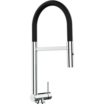 VIZIO Mitigeur de Cuisine Chromé - Bec Mobile Noir & 2 Jets - 4,5cm - Publicité VIZIO Mitigeur de Cuisine Chromé - Bec Mobile Noir & 2 Jets - 4,5cm - Publicité