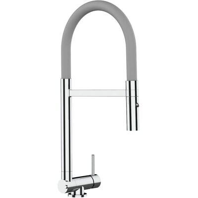 VIZIO Miscelatore cucina - Bocca girevole 360°, Ducha 2 getti, Cromato - 4,5 cm VIZIO Miscelatore cucina - Bocca girevole 360°, Ducha 2 getti, Cromato - 4,5 cm