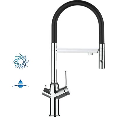 VIZIO Chrom Küchenarmatur 4-Wege - Verstellbar & Wasserfiltration VIZIO Chrom Küchenarmatur 4-Wege - Verstellbar & Wasserfiltration