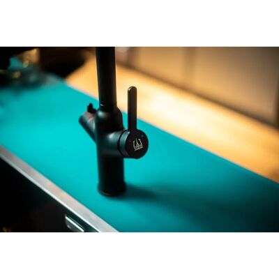 VIZIO Küchenarmatur 360° drehbar, Doppelkanal, Schwarz Matt VIZIO Küchenarmatur 360° drehbar, Doppelkanal, Schwarz Matt