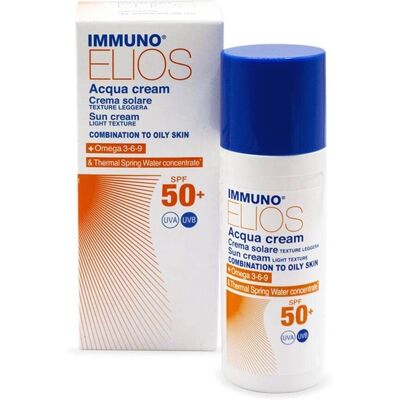 Morgan Srl Immuno Elios Acqua Cream SPF50+ - Pelle grassa - Crema solare Morgan Srl Immuno Elios Acqua Cream SPF50+ - Pelle grassa - Crema solare