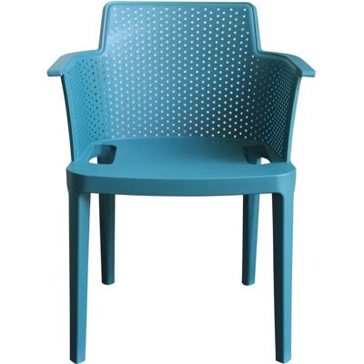 Poltrona in plastica verde petrolio Milani Home - Arredo da giardino e sala da pranzo Poltrona in plastica verde petrolio Milani Home - Arredo da giardino e sala da pranzo