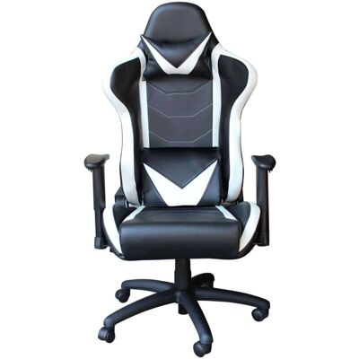 Sedia da gaming ergonomica Milani Home - Bianco - Sedia da ufficio Sedia da gaming ergonomica Milani Home - Bianco - Sedia da ufficio