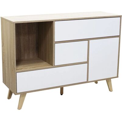 Milani Home - TETLIS - Bianco - 119 x 85.6 x 39.5 cm - Sideboard Milani Home - TETLIS - Bianco - 119 x 85.6 x 39.5 cm - Sideboard