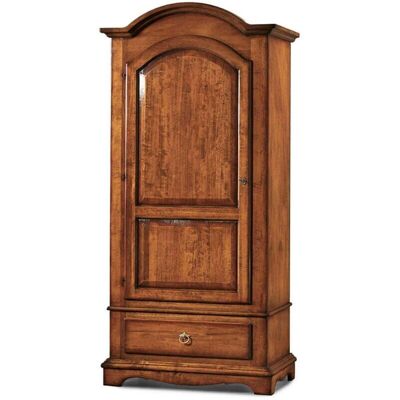 Milani Home Armadio 1 Anta In Legno Massello 96x56x196 Tinta noce Milani Home Armadio 1 Anta In Legno Massello 96x56x196 Tinta noce