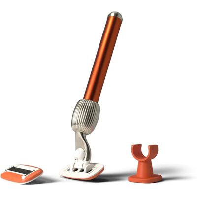 Fler The Razor Starter Set Sicily - Rasoir en aluminium réutilisable, 2 têtes, support mural - Rasoirs et kits de rasage - Publicité Fler The Razor Starter Set Sicily - Rasoir en aluminium réutilisable, 2 têtes, support mural - Rasoirs et kits de rasage - Publicité