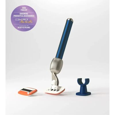 Fler Fler The Razor Starter Set - Safety scheermesje - Donkerblauw Fler Fler The Razor Starter Set - Safety scheermesje - Donkerblauw
