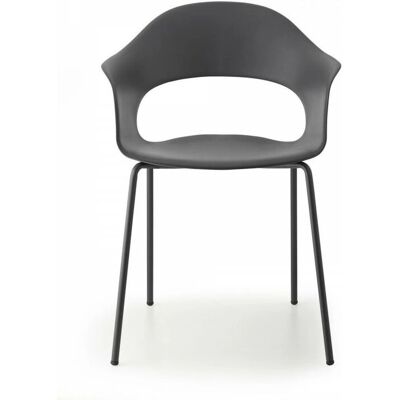 GBSHOP - Set 4 poltrone Lady B Go Green - Antracite - Sedie d’accento GBSHOP - Set 4 poltrone Lady B Go Green - Antracite - Sedie d’accento