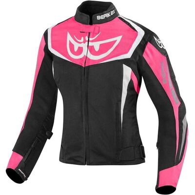 Berik - NJ-173302L - Donna - Nero Fucsia - Giacca moto Berik - NJ-173302L - Donna - Nero Fucsia - Giacca moto