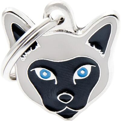 Ciondolo Gatto Siameso MyFamily - Medaglietta Personalizzata Ciondolo Gatto Siameso MyFamily - Medaglietta Personalizzata