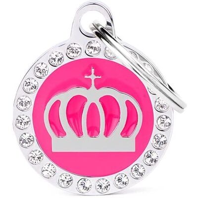 Medalla Rosa con Corona - Personalizada para Mascotas Medalla Rosa con Corona - Personalizada para Mascotas