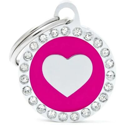 My Family Corazón Rosa Placa para Mascotas - Tipo de Animal My Family Corazón Rosa Placa para Mascotas - Tipo de Animal